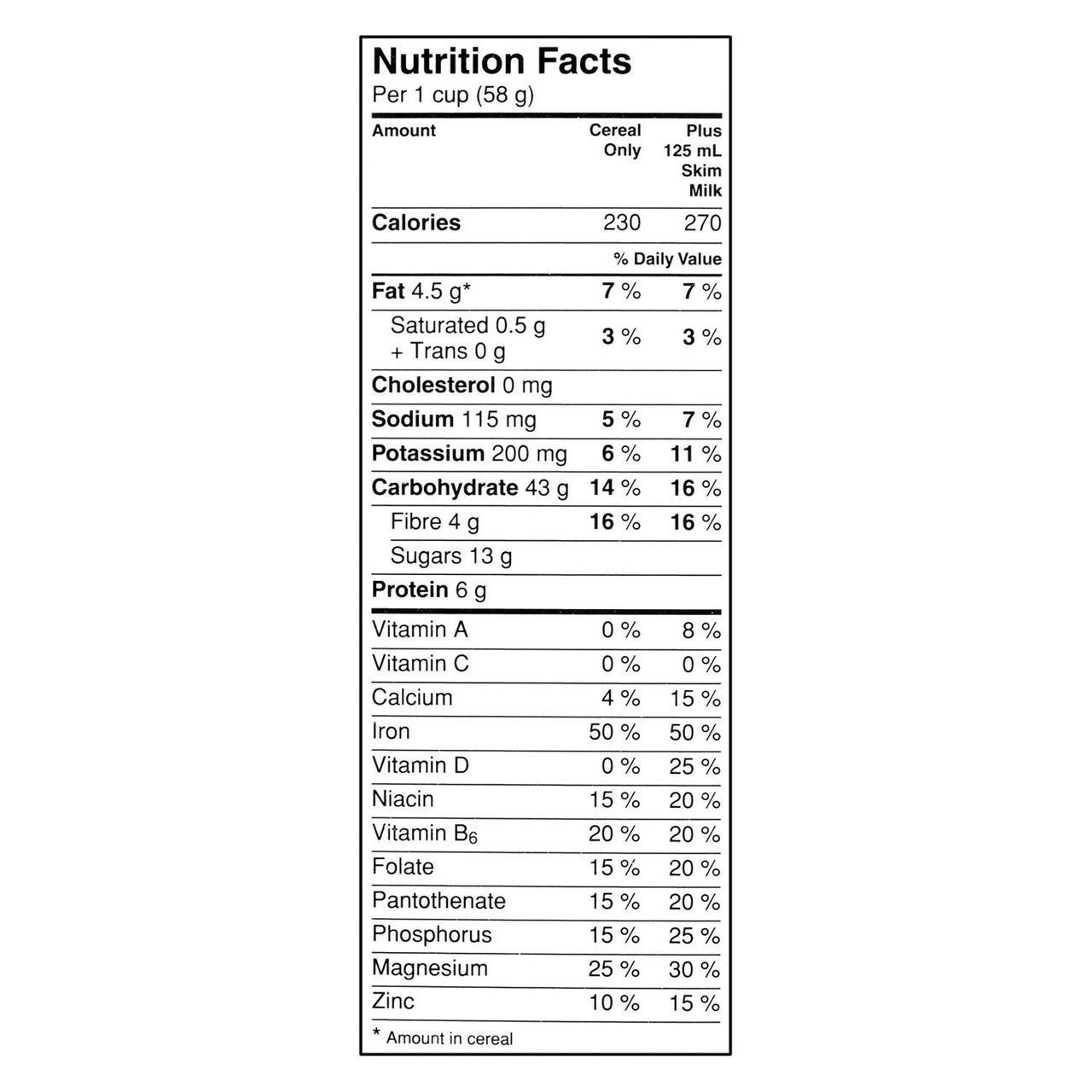 Oatmeal Crisp Almond, 475g/16.7oz, (Imported from Canada)